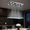 Modern Pyramid Raindrop Crystal Chandelier